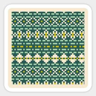 Retro checkered Sticker